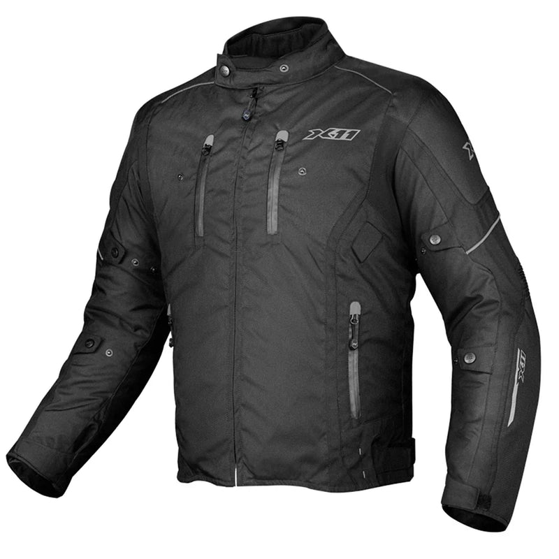 Jaqueta Iron 3 Masculina X11 Preta Motoqueiro Impermeavel