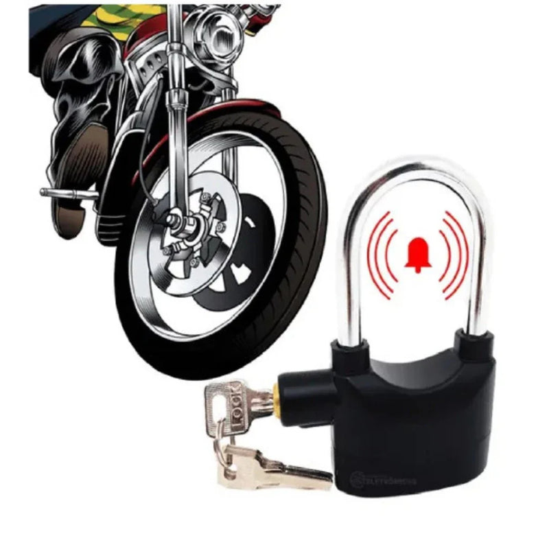 Cadeado Anti-furto para Moto Motocicleta com Alarme Sonoro