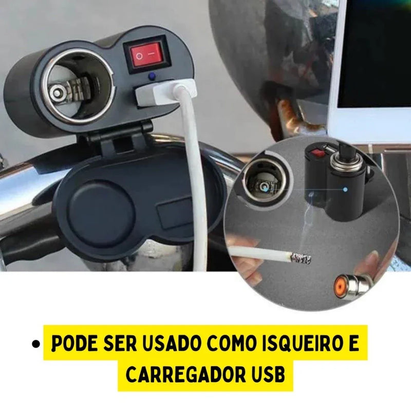 Carregador de Celular USB Turbo à Prova D'água - Fang